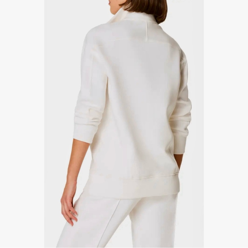 SPANX White Half-Zip Pullover Sweater - Picture 3 of 13
